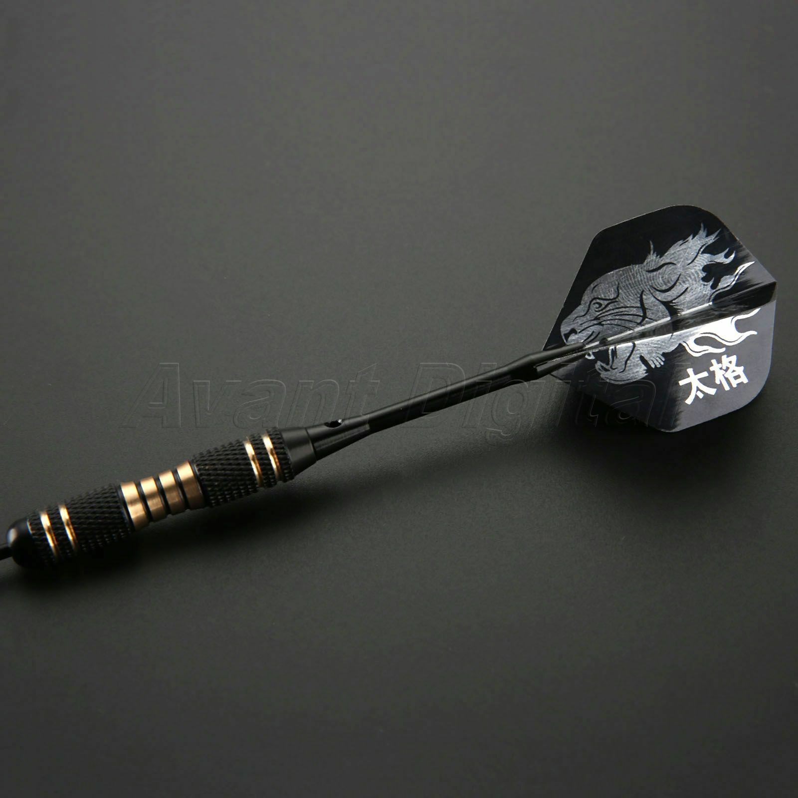 23g Brass Barrel Steel Needle Tip Darts Aluminium Shafts W Fights 3pcs/Set Boxed