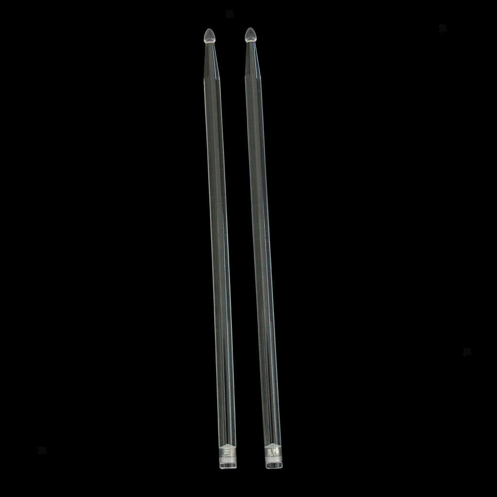 Novelty 2pcs Glows Drum Sticks Mallets Beaters Night Show Stage Performance