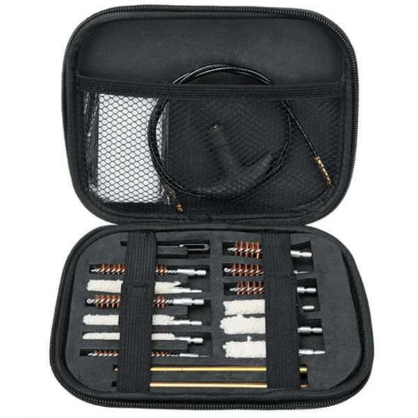 16pcs Hunting Cleaning Kit fit All Calibers Handguns Pistol 22 357 38 9mm