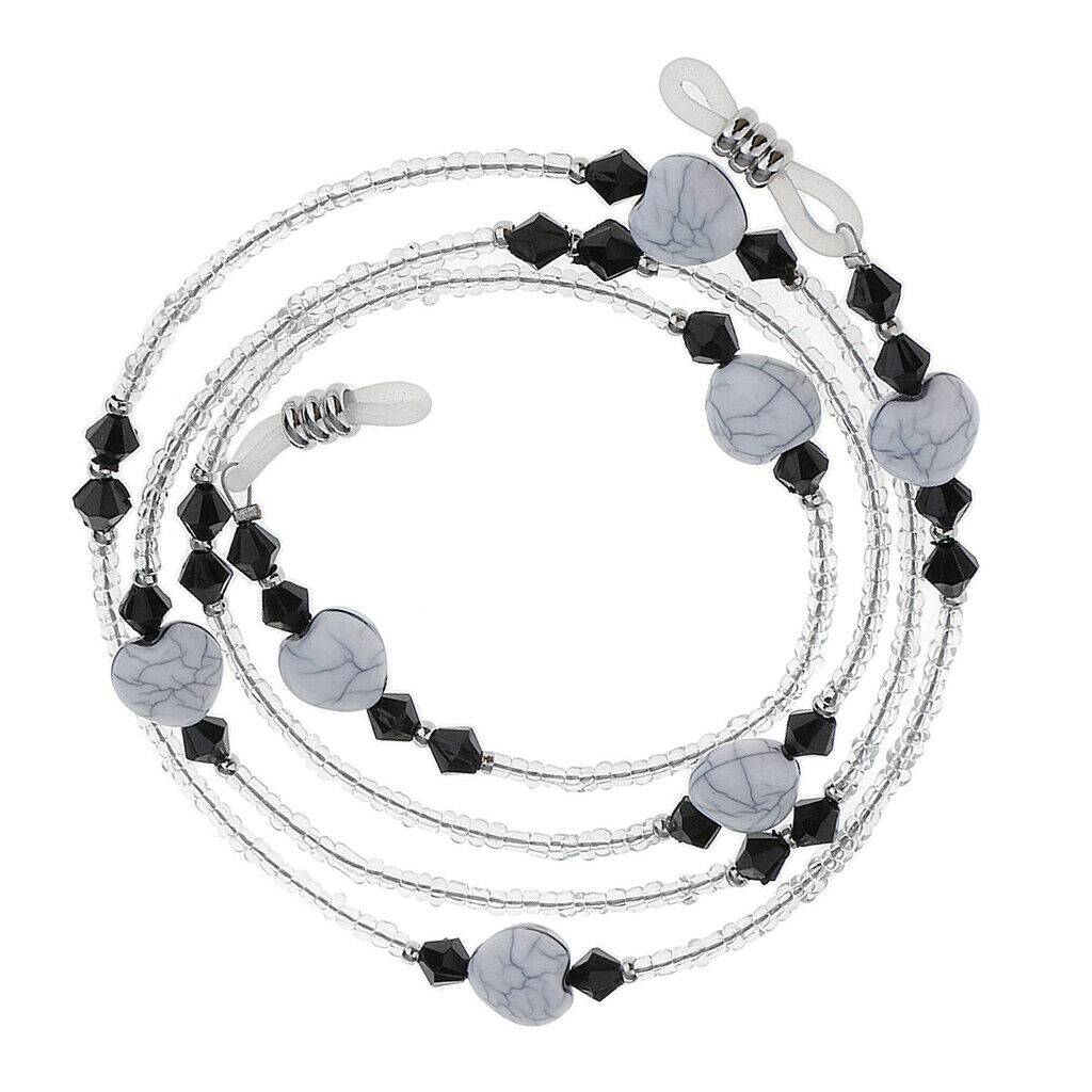 3x Premium Beaded Long Sunglasses Glasses Cord Holder Necklace Chains String