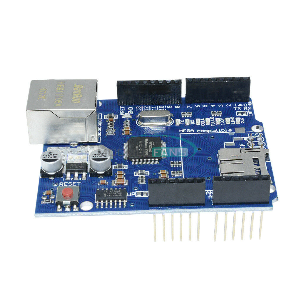 Ethernet Shield W5100 Micro-SD Card Slot For Arduino UNO ATMega 1280 2560