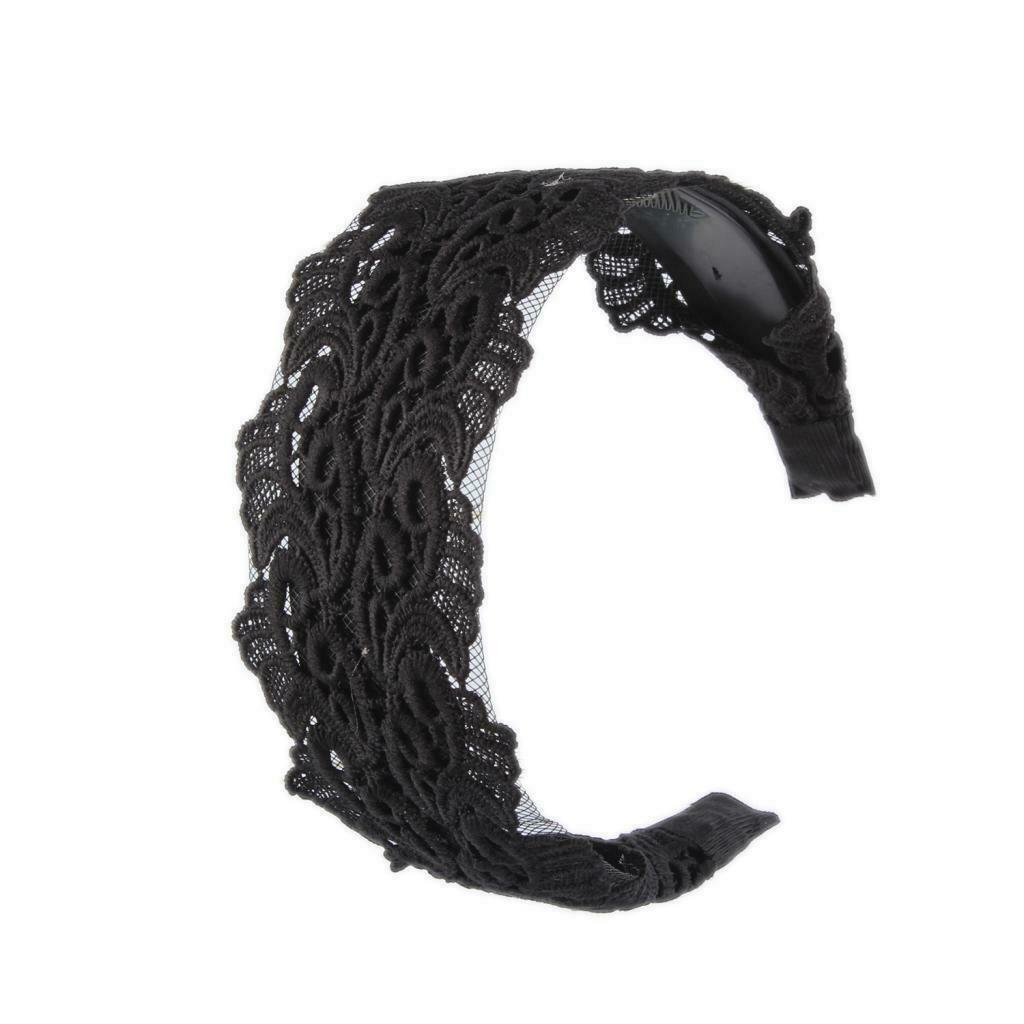 Lace fabric flower plastic wide alice hair band headband hair accessories