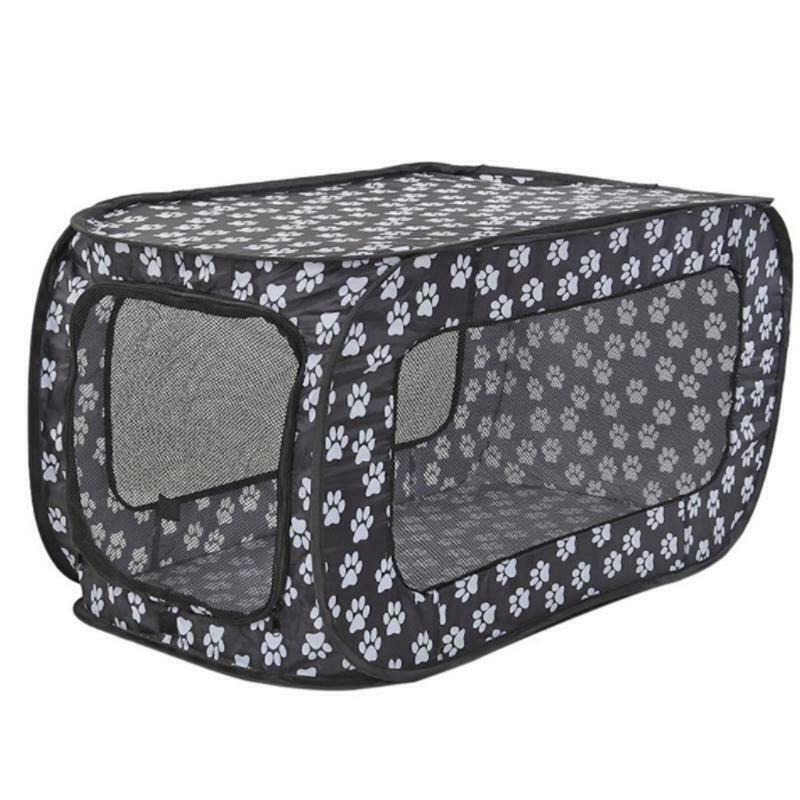 Pop-Open Kennel Bite Resistant Cat Bed Travel Tent Convenient Zipper Closure