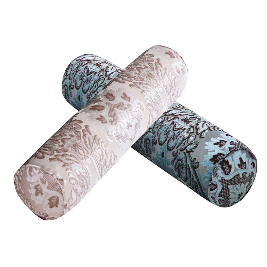 2pcs Cylinder Cervical Roll Pillow Head Lumbar Neck Support Cushion Washable