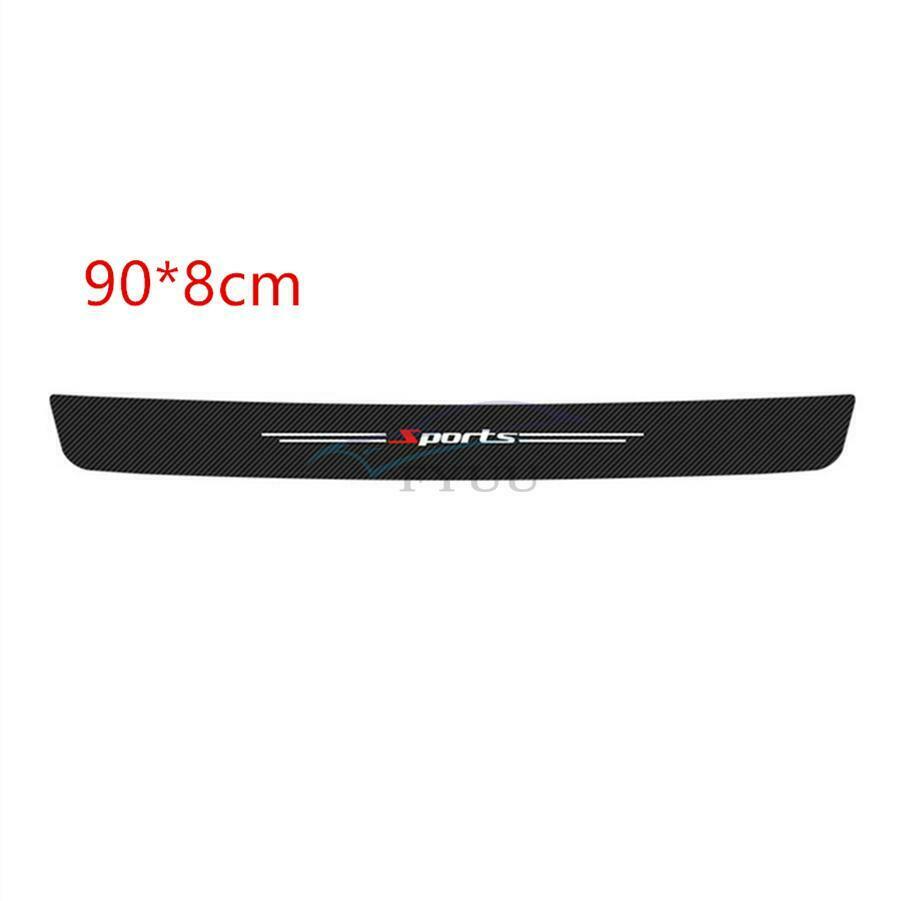 4x Scratch Resistant Carbon Fiber Car Door Scuff Sill Cover Panel Step Protector