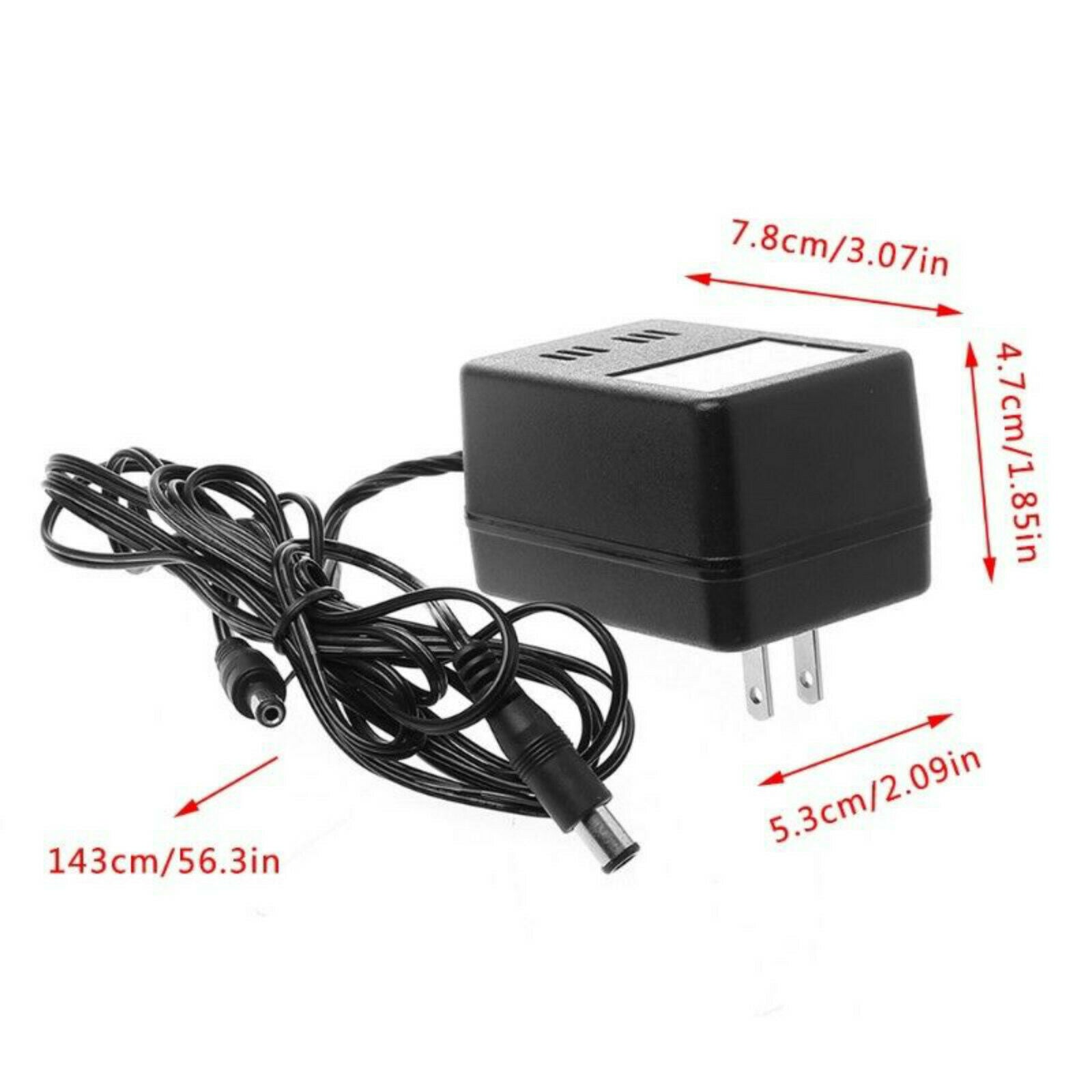 US Plug AC Power Charger Adapter Cable For NES Super Nintendo SNES Sega Genesis