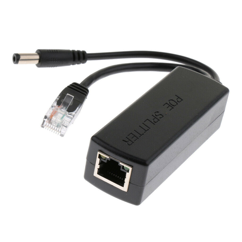 2pcs IEEE 802.3af Micro USB Active PoE Splitter Power Over Ethernet 48V 12V