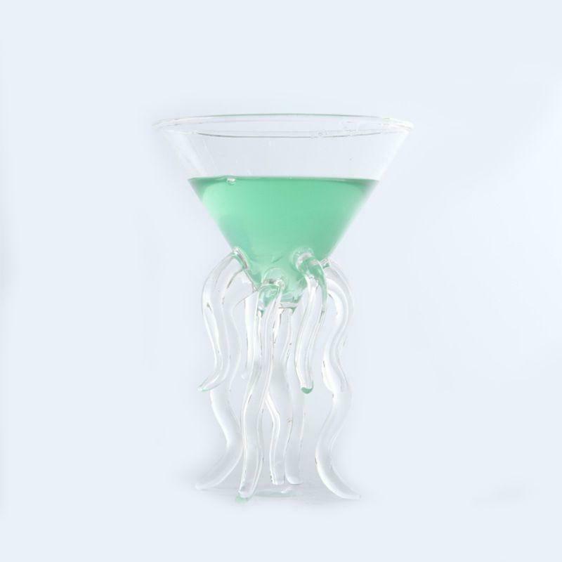 Octopus Cocktail Glass Transparent Jellyfish Glass Cup Juice Glass