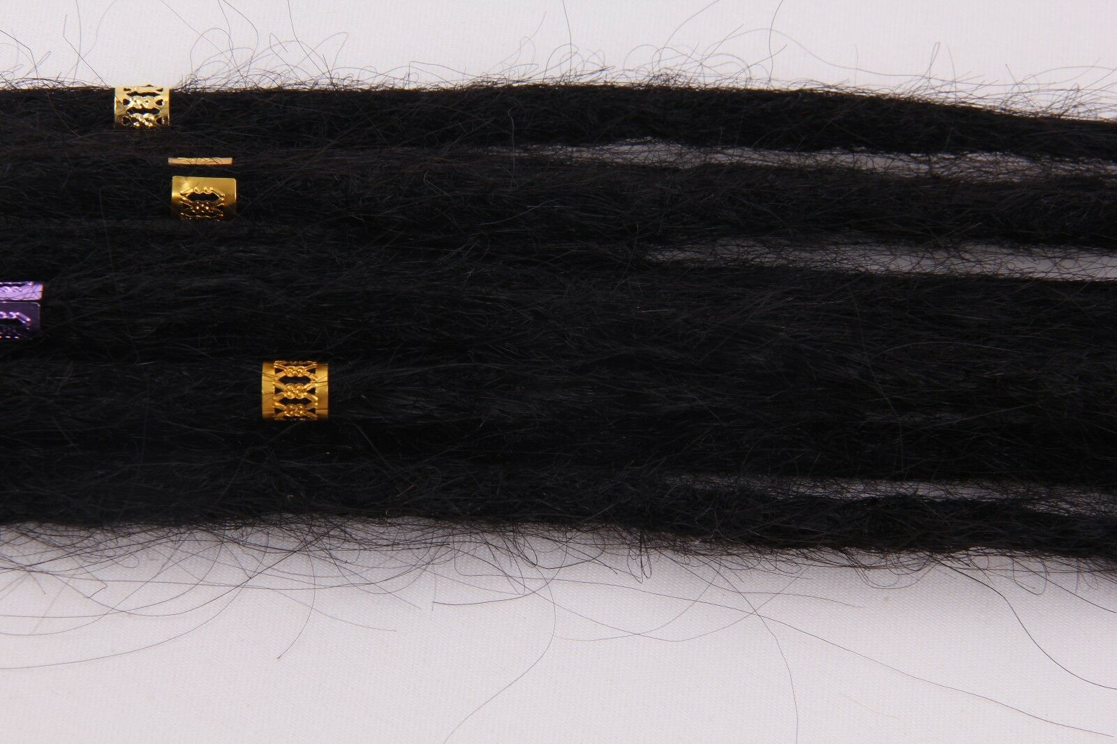 5pcs Natural Black Handmade Dreadlocks Human Hair Dreads Hippie Locks Extensions