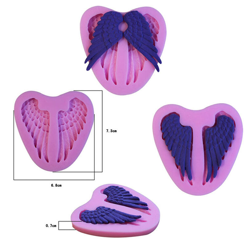 Angel Wings Fondant Mould Sugarcraft Cake Baking Decoration Tool Silicone .l8