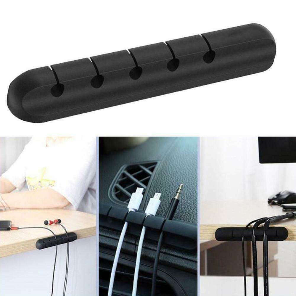 Silicone USB Cable Winder Desktop Management Clip Cable Holder Organizer Home