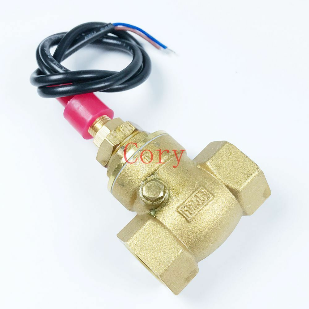 1PCS Paddle Water Flow Switch Brass 1-30L/Min 10mA 70W 1/2PT Female Port Thread