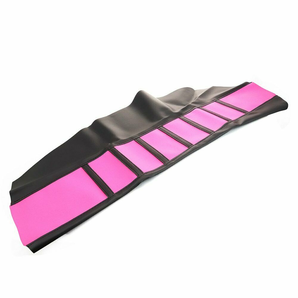 Motorcycle 1x Pink Rubber Ribbed Gripper Soft Seat Cover For HXXda CRF450X 05-16