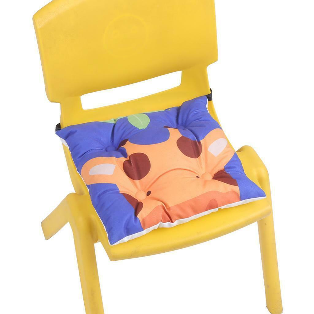 2X Cute Cartoon Dining Chair Pad Seat Cushion Pads with for Kids 30x30cm
