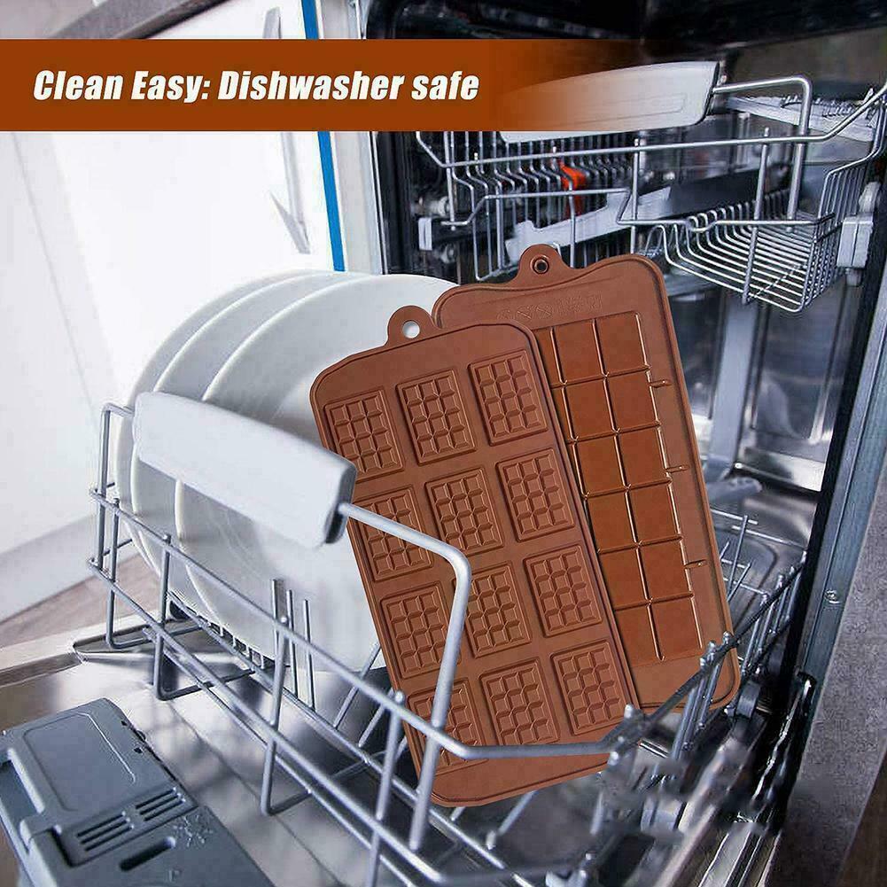 Mini Chocolate Block Bar Silicone Mould Mold Ice Tray Decorating Cake Tool U6Y0