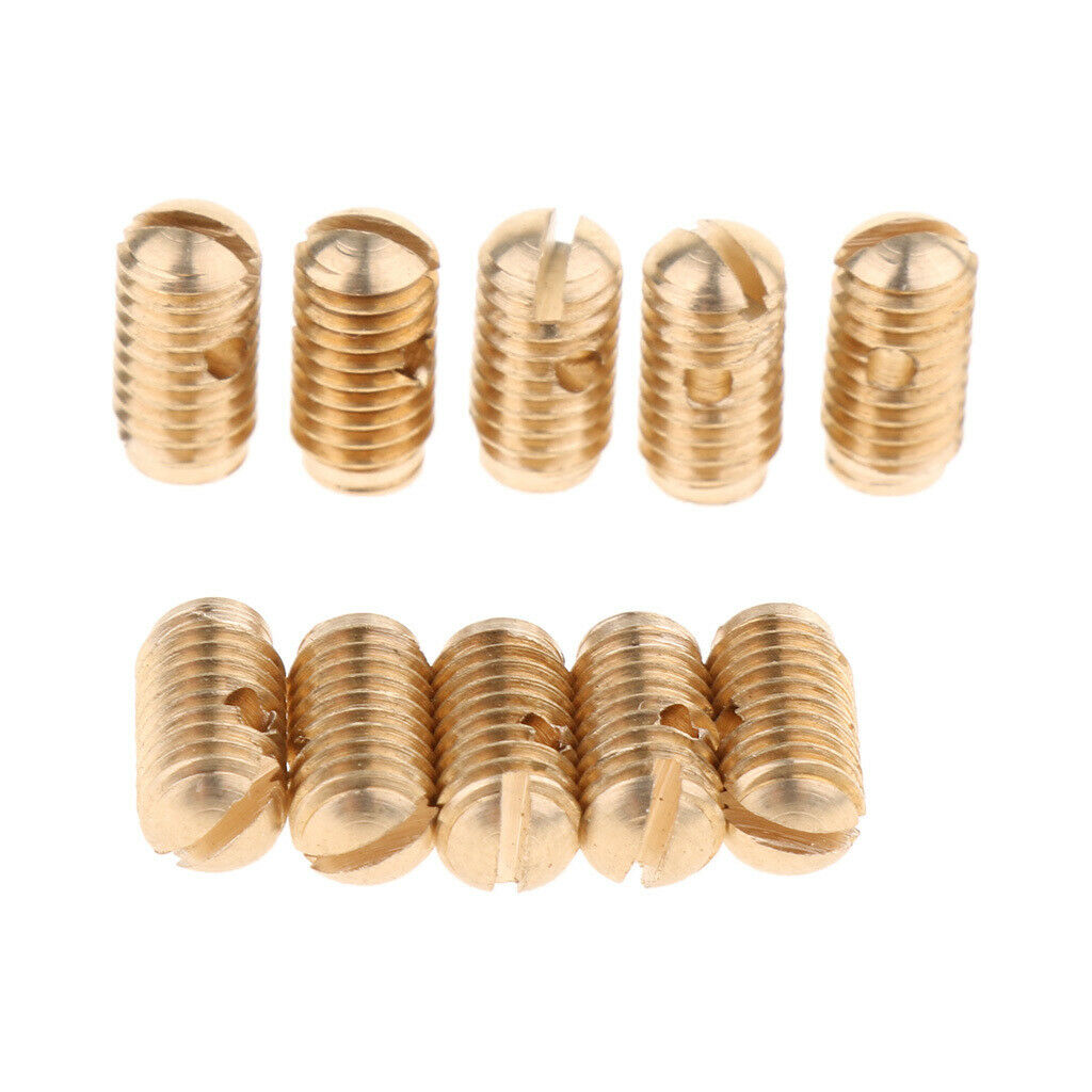 10 Pieces Alto Tenor Soprano Saxophone Sax Adjustment Screw, Replacement Parts