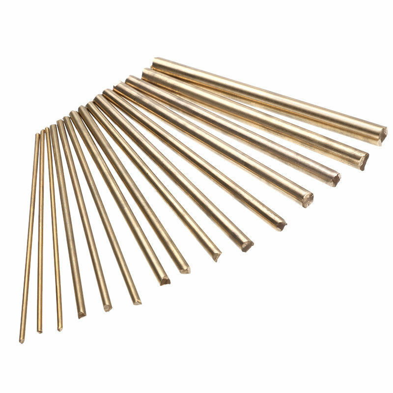 15PCS 2-8mm Golden Brass Rod Bar DIY Watch Tools Craft Parts Watchmaker Lathe