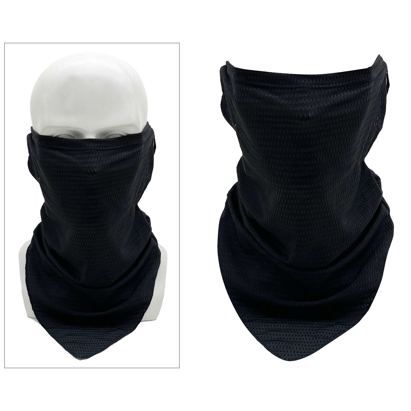 Breathable Bicycle Milk Silk Face Cover Neck Gaiter Ear Hanging Neck Gaiter