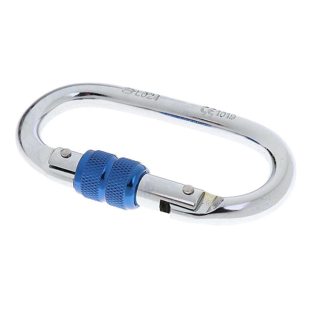 25KN Screwgate  Locking Rock Climbing Tree Arborist Carabiner Equipment Gear
