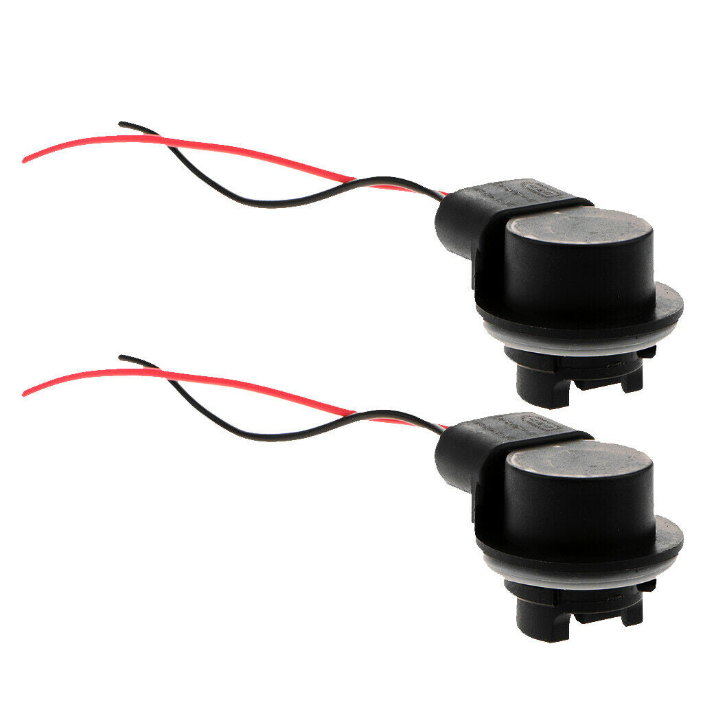 2 Pieces 3156B Bulb Socket Car Turn Signal Light Harness Wire Plug Adapter