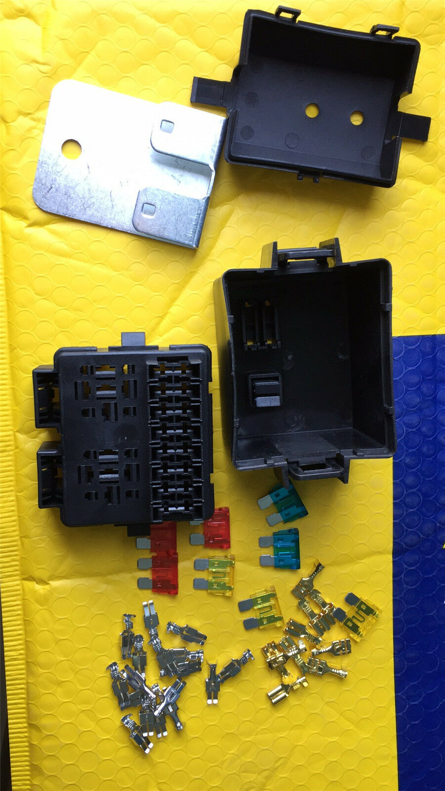 DC 12V 2 Way Relay Blade Fuse Box Holder with Accessories for Car Boat Truck