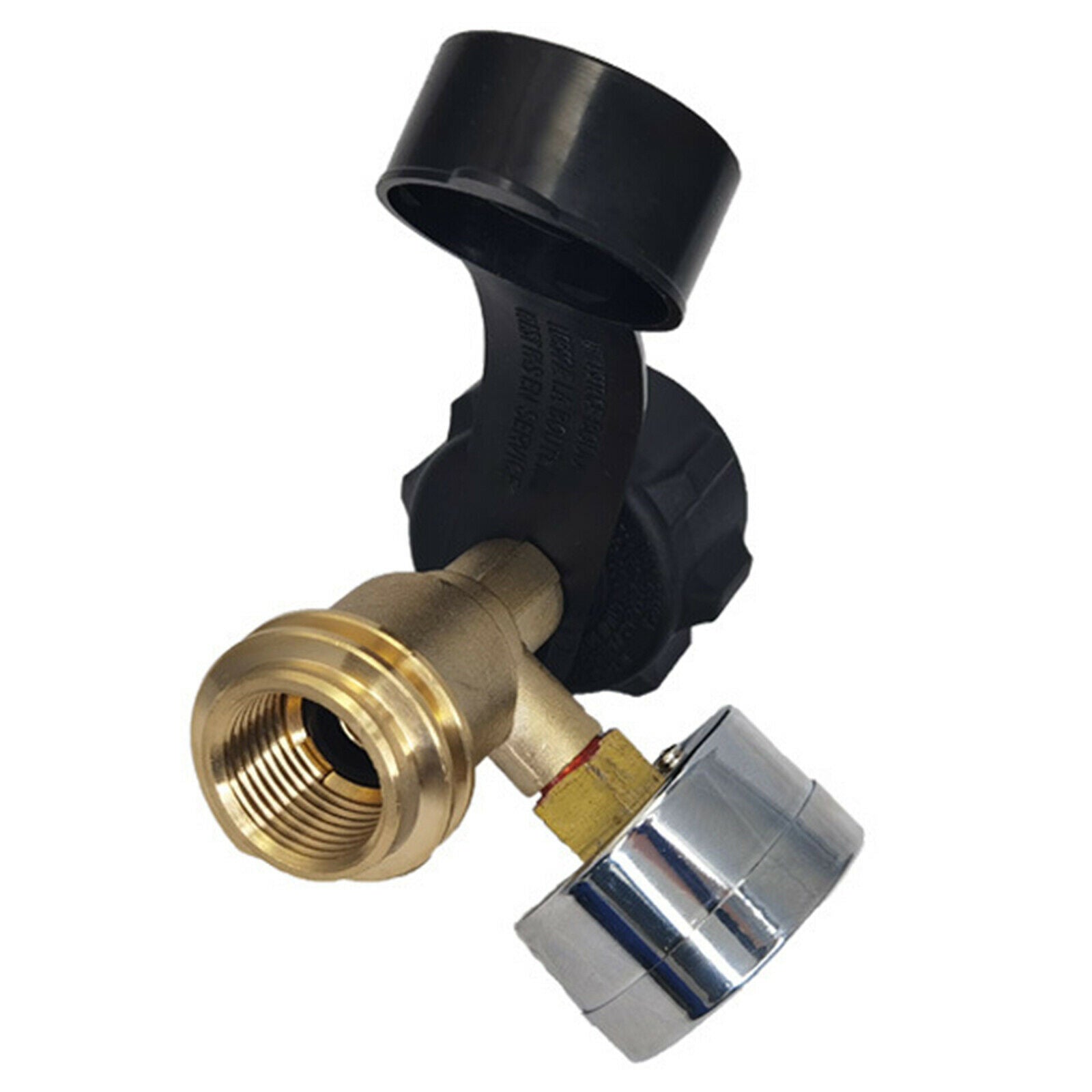 Brass Propane Tank Gauge  Type 1 QCC Adapter Connection Valve Pressure Meter