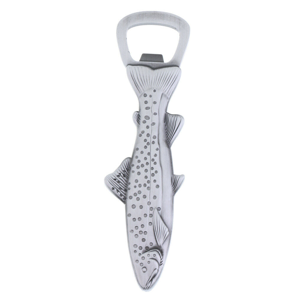 2 in 1 Bottle Opener in Fish Trout Shape Beer Opener Fridge Magnet,