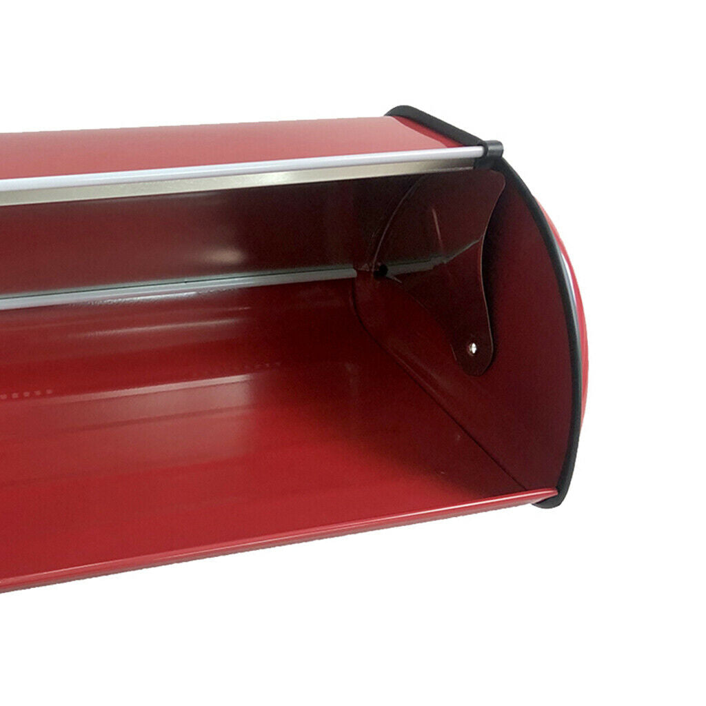 Metal Bread Box Rolltop Design Dry Food Container for The Kitchen 34.5 X 23 X