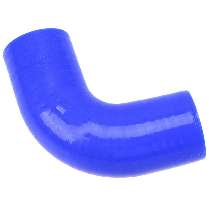 1Pc 90 Degree Constant Diameter Silicone Inner Dia Turbo Coupler Pipe Blue 38mm