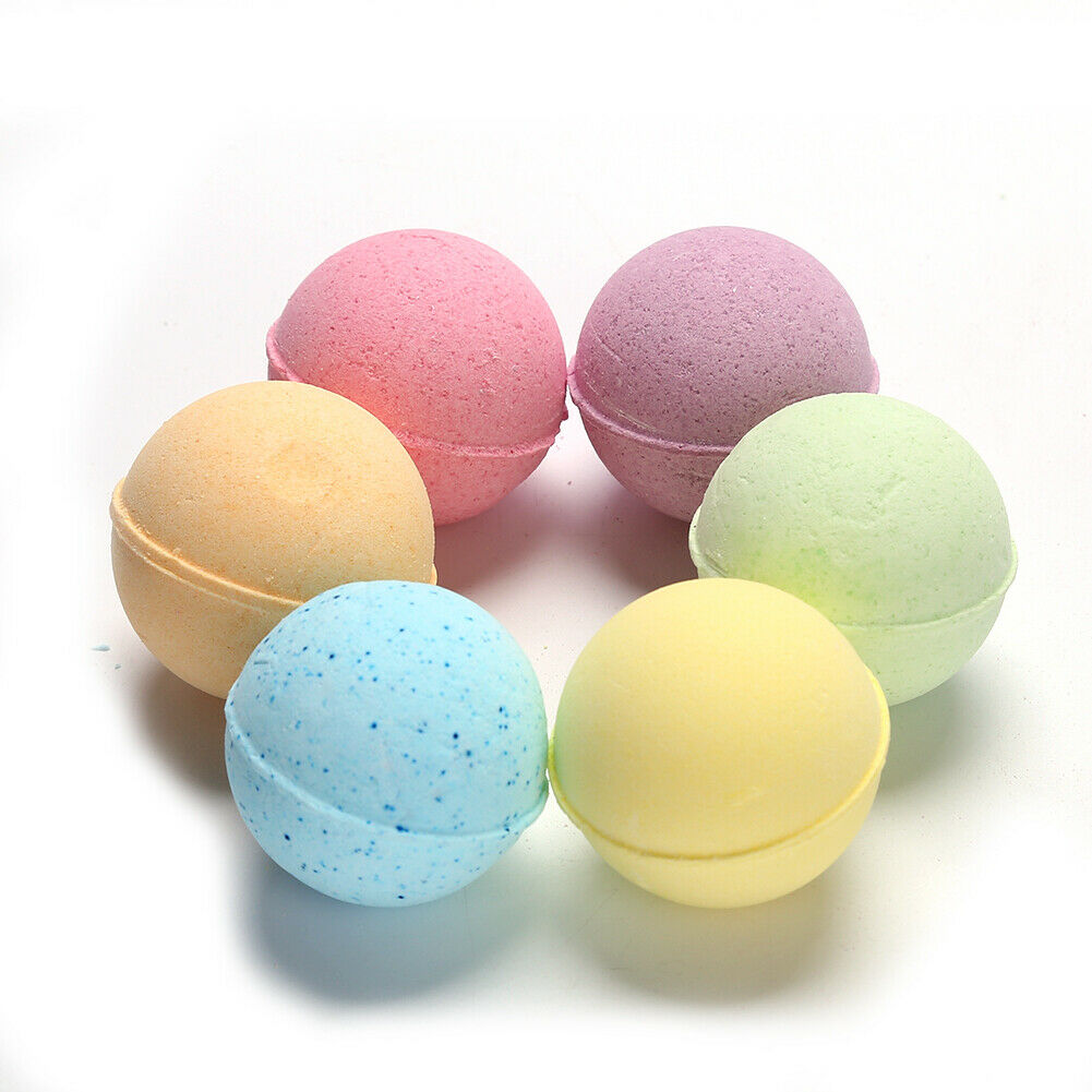 12pcs Salt Bath Ball Skin Moisturizing Massage Bath Bomb Shower Bubble Tool @