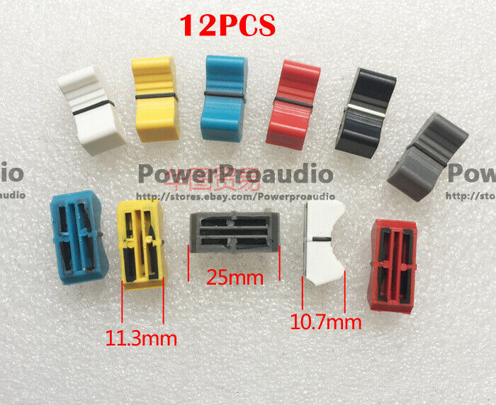 12pcs/lot Straight Slide Fader Knob Cap For Yamaha Allen & Heath Soundcraft