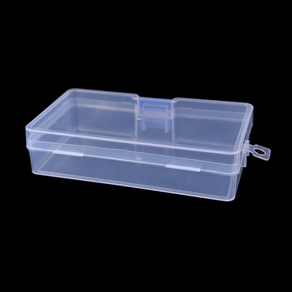 Transparent fishing lure tackle hook bait plastic storage box container ca.l8