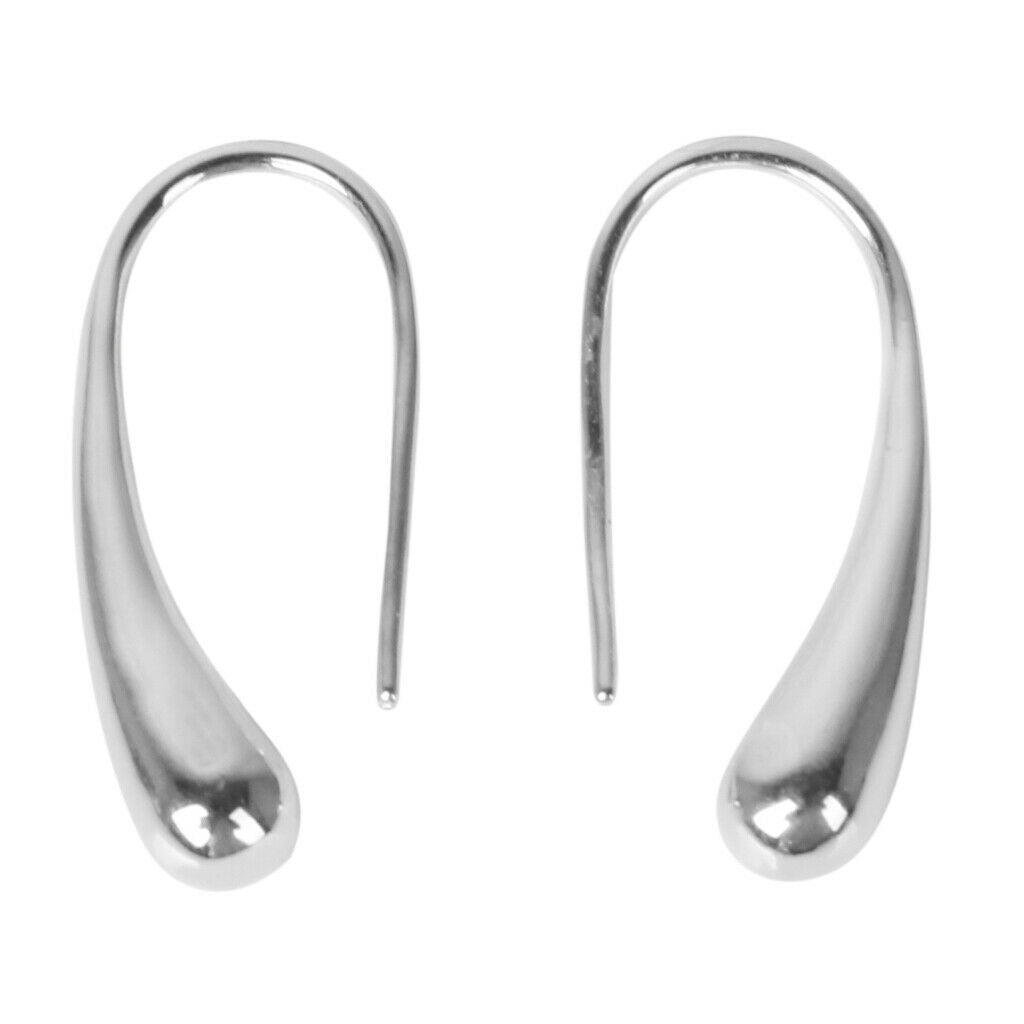 Simple Waterdrop Pendant Earrings Dangle Hook Women's Jewellery Ornament