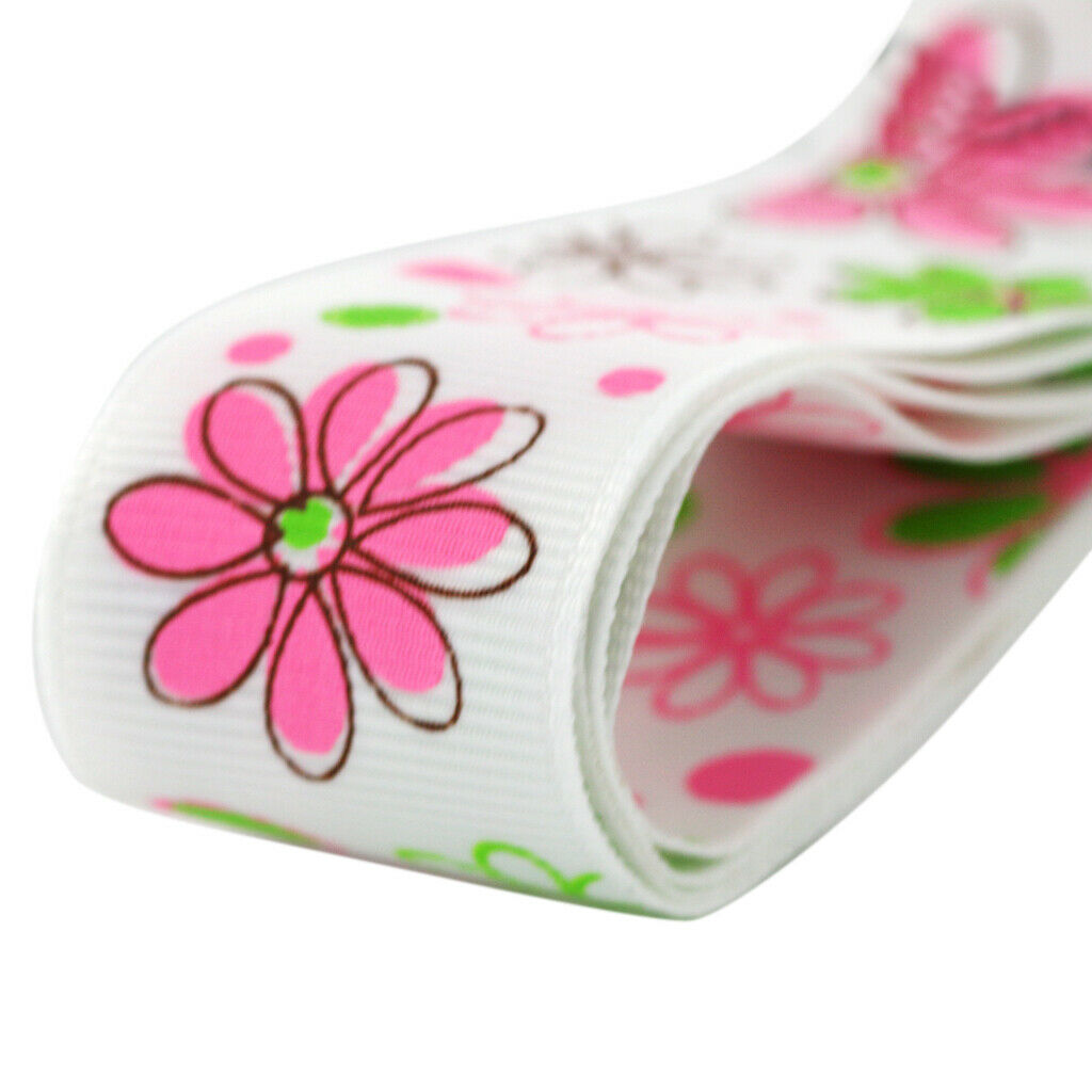 22pcs Grosgrain Satin Lace Ribbon for DIY Hair Bow Craft Wedding Decoration