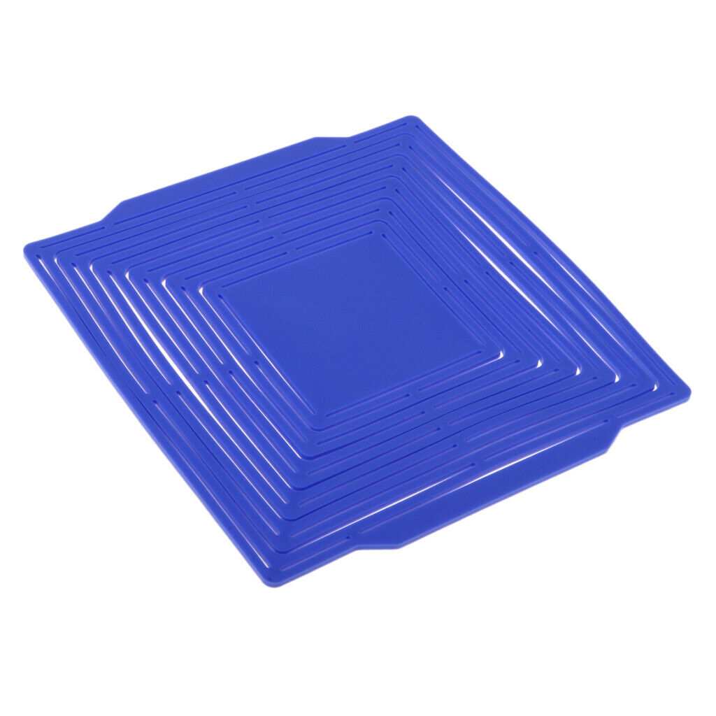 Coffee Cup Place Mat Hot Pot Holder Insulated Trivet Mat Carry Basket Bag Blue