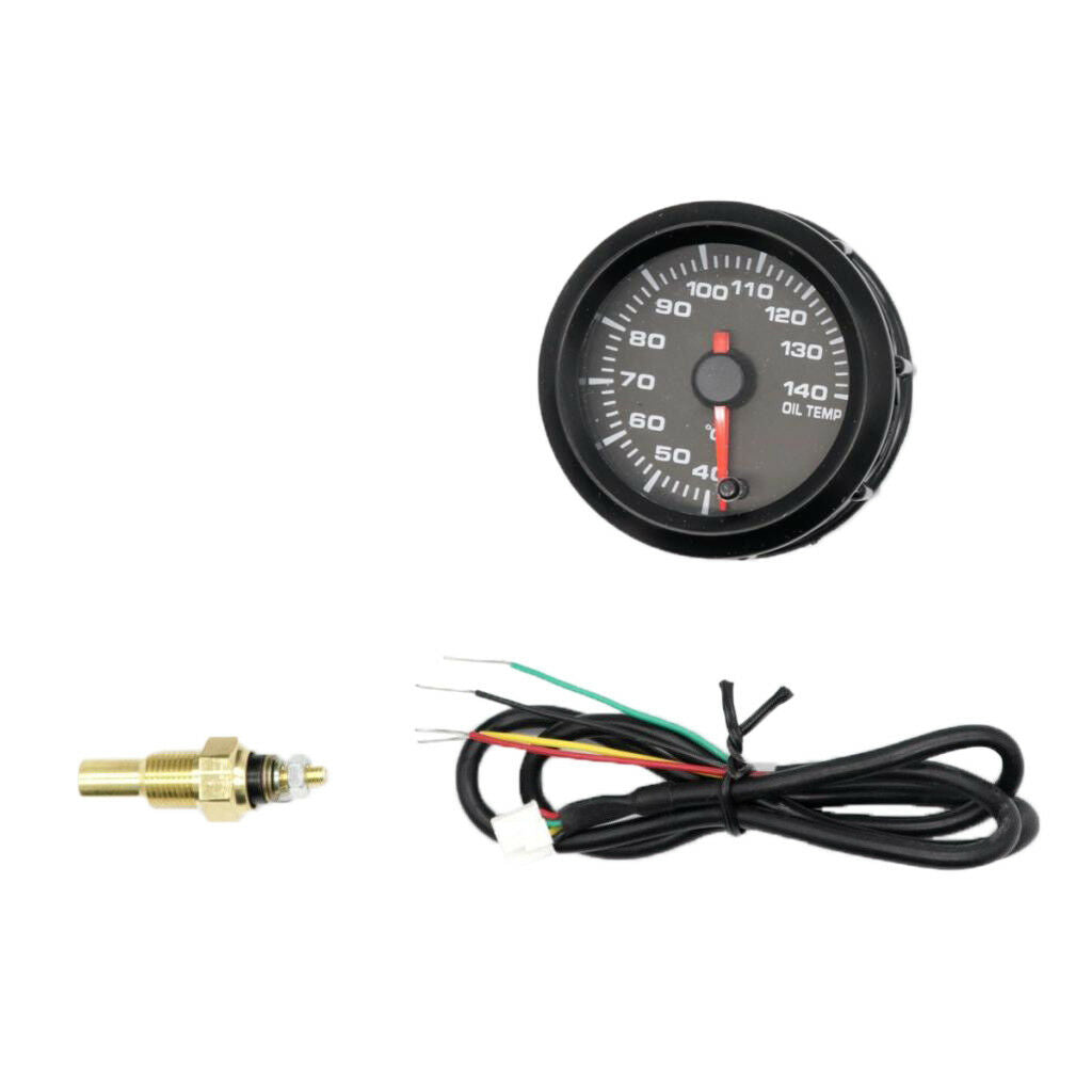 52mm Auto Car Electrical Digital Oil Temp Meter Gauge with Sensor 40-140â„ƒ
