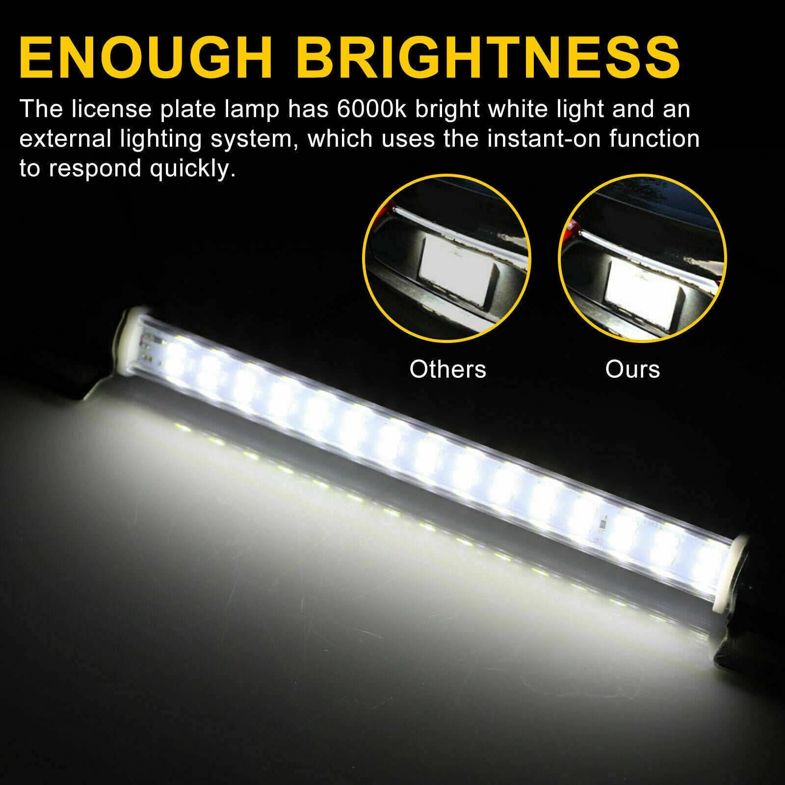 Super White 6000K 30-LED License Plate Back Up Light Car SUV Truck RV Universal