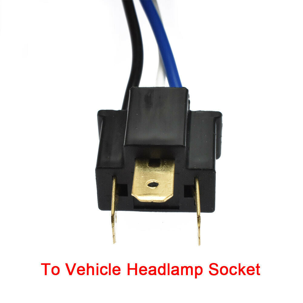 24V 7'' H4 Headlight Relay Wiring Harness Car Socket Plug For Car Auto Headlight