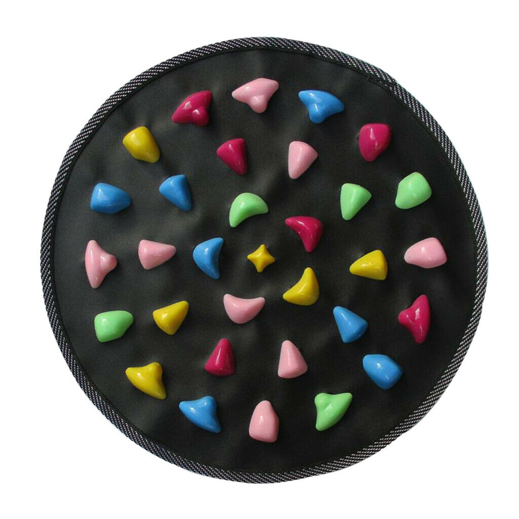 Foldable Reflexology Walk Stone Foot Walk Massager Mat 34.5x34.5cm