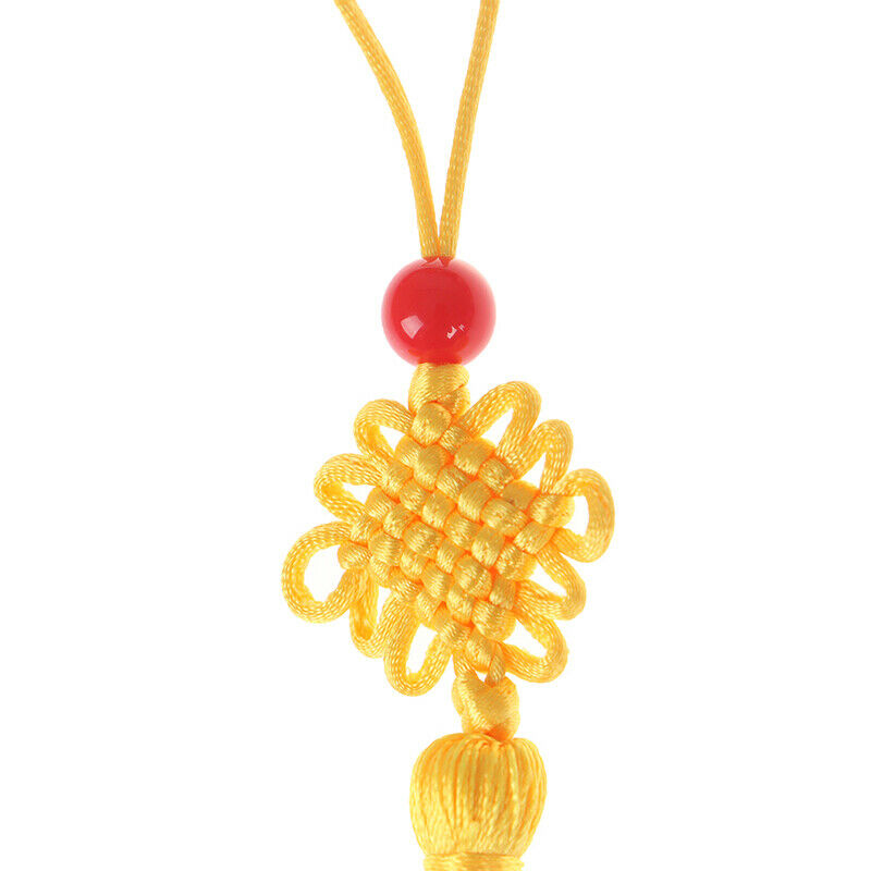 5Pc Red Bead Mini Chinese Knot Tassel DIY Jewelry Accessories Home Decor .l8