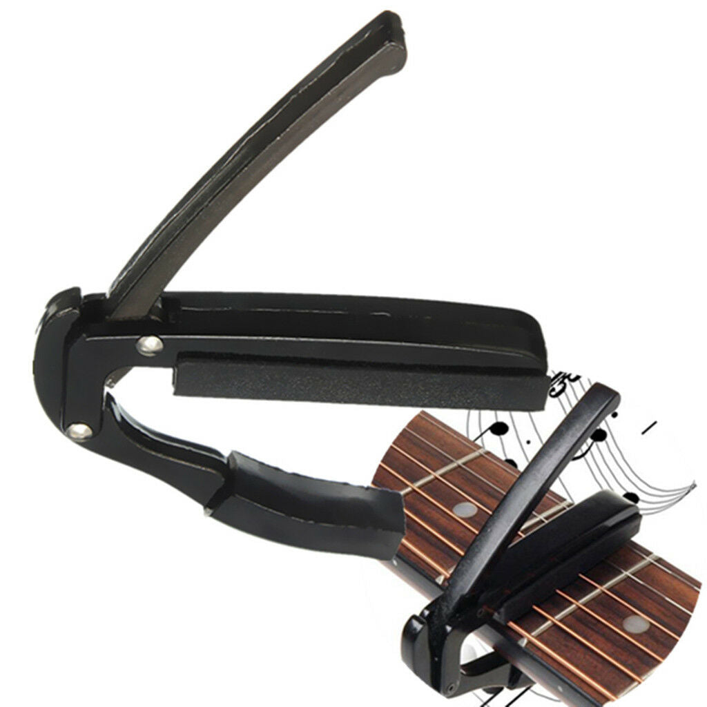 Practical Acoustic&Electric Guitar Ukulele Replacement Capo Tune Clamp Black