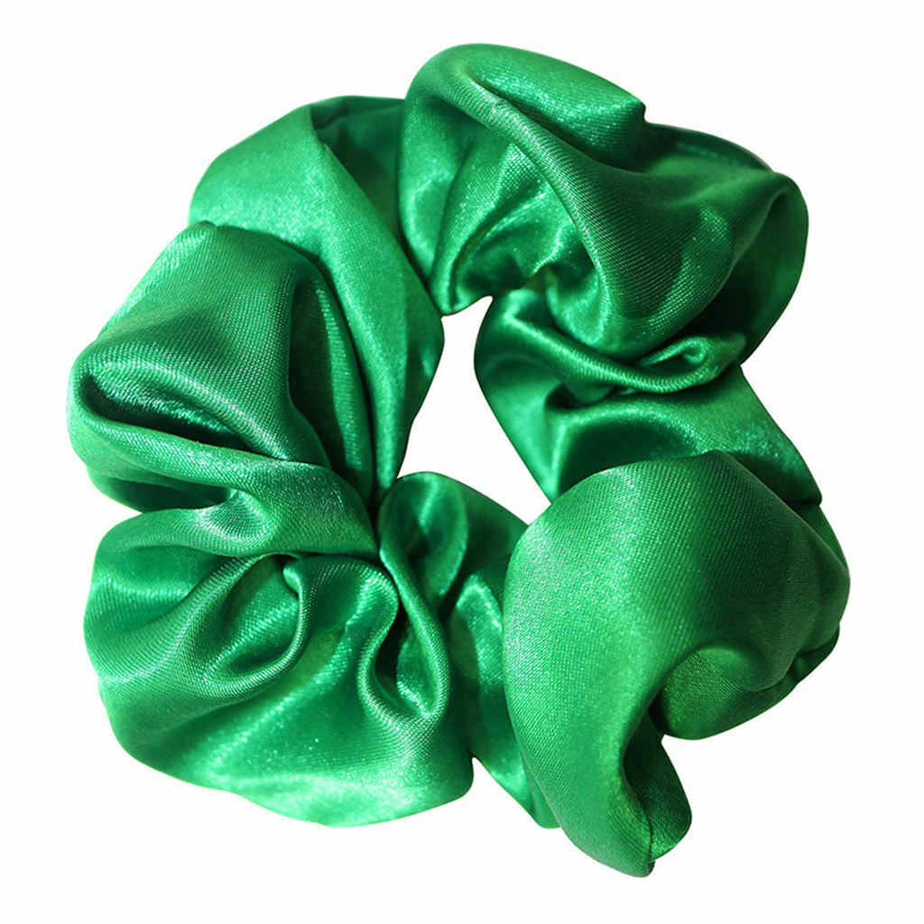 Ladies Silk Satin Hair Ties Elastic Bands Hairbands Ponytail Holder 10x