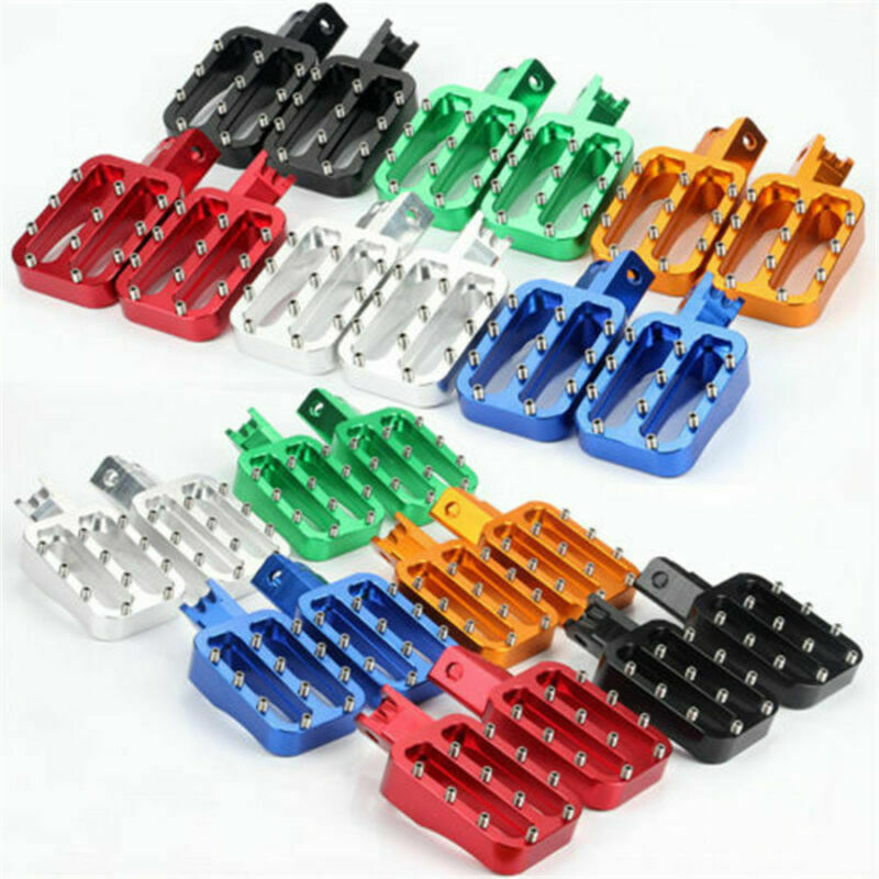 Pair Aluminum Pit Bike Foot Pegs Rests For MX CRF50 XR50 PW50 PW80 KLX110 TTR50