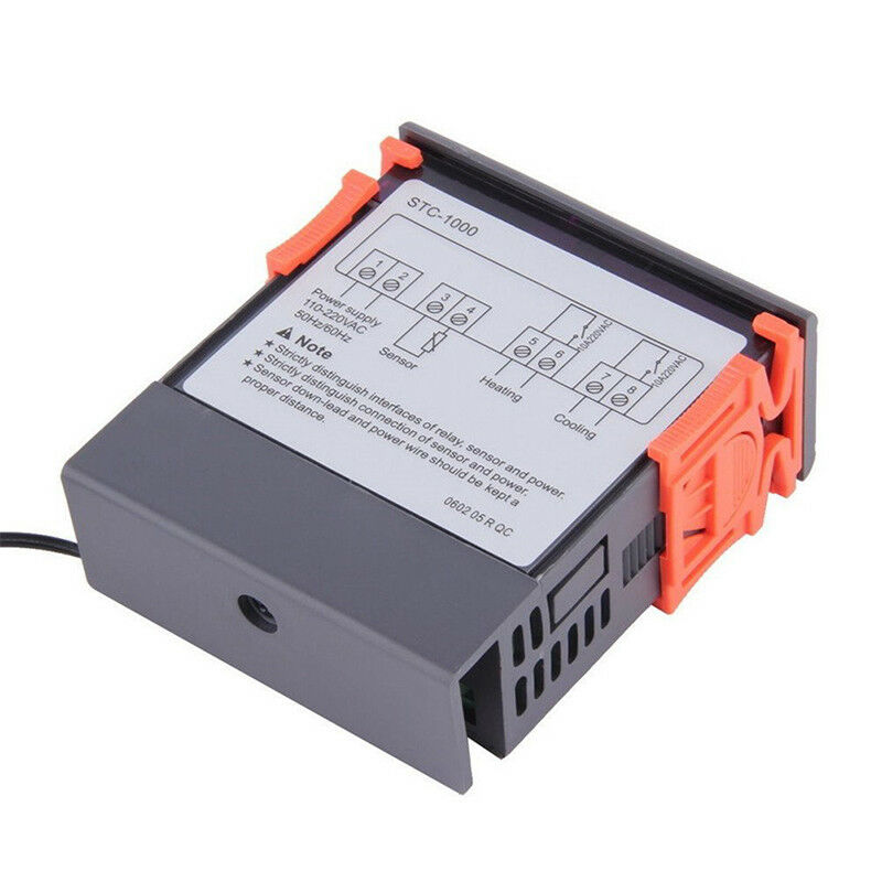 Digitaler Temperaturregler Thermostat LED Sensor für Inkubator AC10A 220VFBBDAU