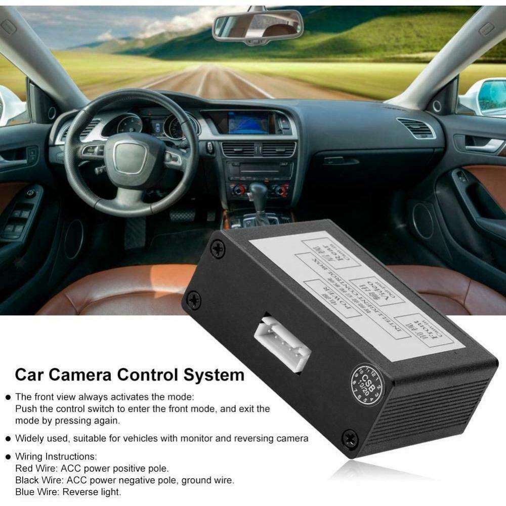 2 Way Car Cameras Switch Control Box fit for Front/Rear View Parking Camera
