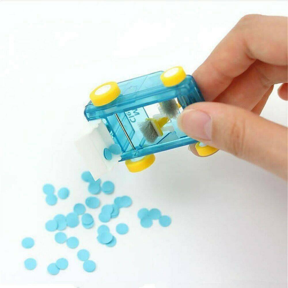 Mini Car Table Dust Cleaner Keyboard Cleaner Pencil Eraser Confetti Sweeper.