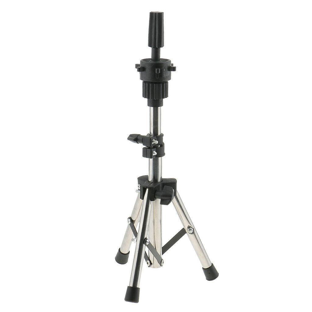 Metal Tripod Stand - Wig Head Stand Holder for Cosmetology Hairdressing Training