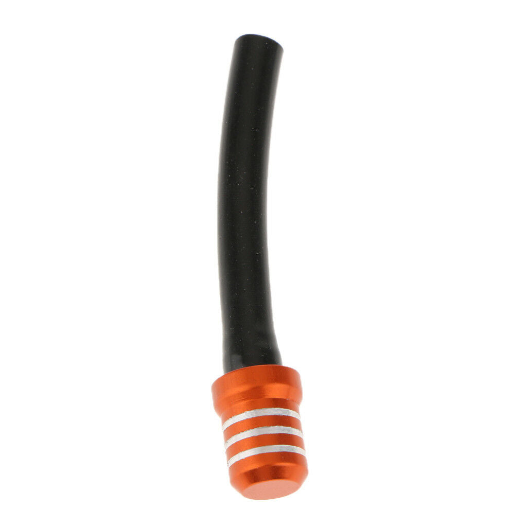 Gas Fuel Tank Cap Valve Vent Breather Hose Tube CNC ATV Dirt Bike Orange