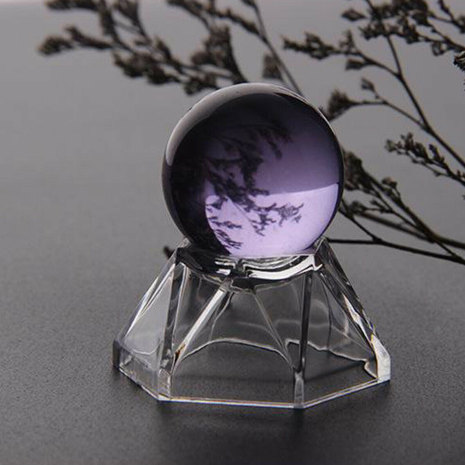 Crystal Ball Acrylic Base Sphere Holder Home Decor DIY Display Stand Small