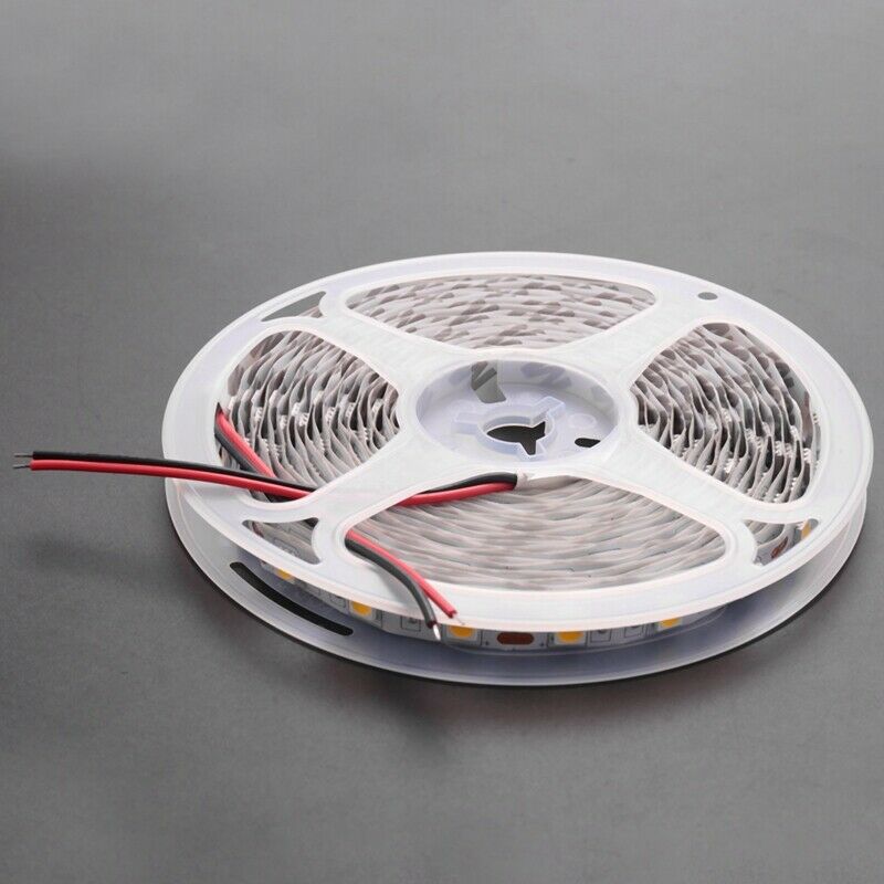 5M 300 Warm White LED 5050 SMD Flexible Light Lamp Strip 12V DC Home Club F4D4D4